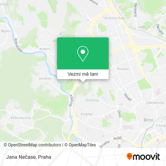 Jana Nečase mapa