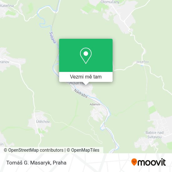 Tomáš G. Masaryk mapa