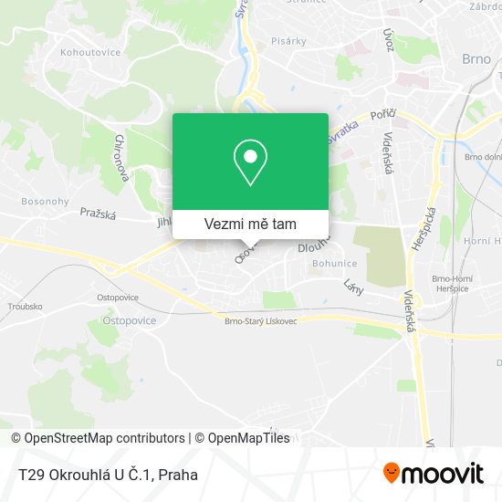 T29 Okrouhlá U Č.1 mapa