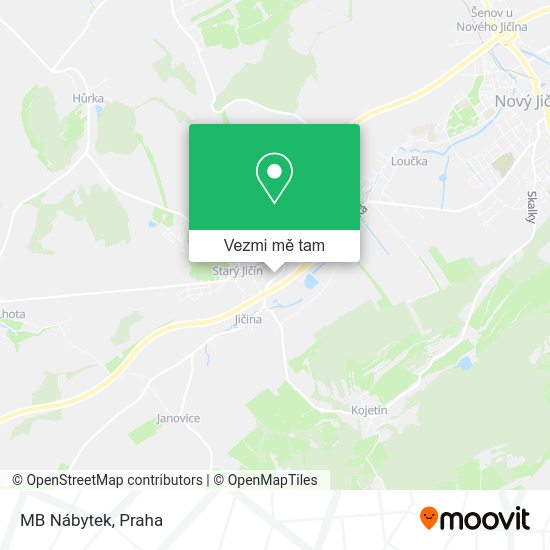 MB Nábytek mapa