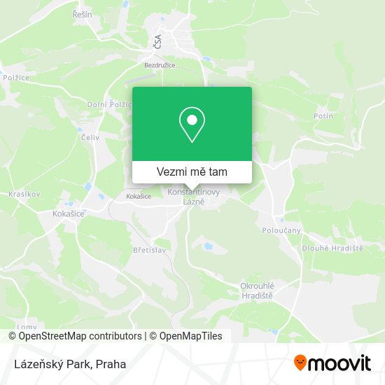 Lázeňský Park mapa
