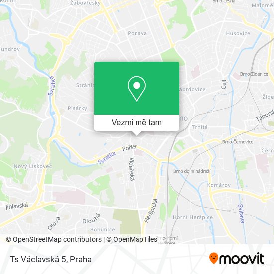 Ts Václavská 5 mapa
