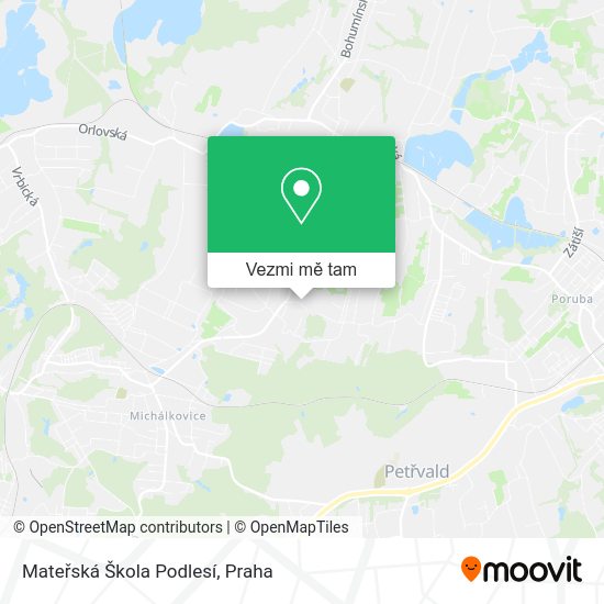 Mateřská Škola Podlesí mapa