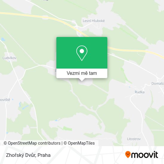 Zhořský Dvůr mapa