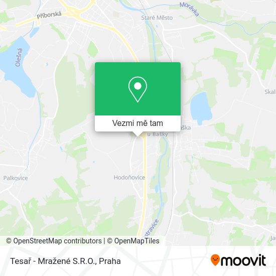 Tesař - Mražené S.R.O. mapa