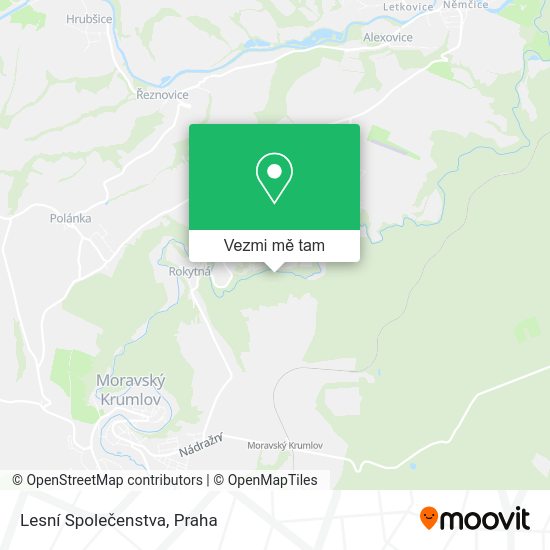 Lesní Společenstva mapa