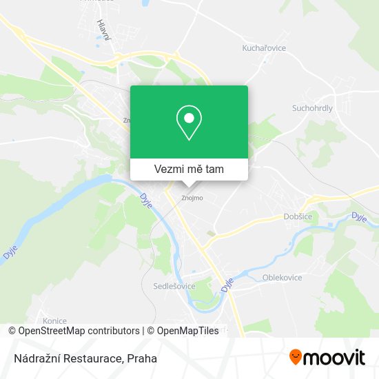 Nádražní Restaurace mapa