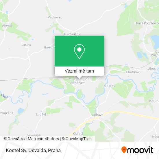 Kostel Sv. Osvalda mapa