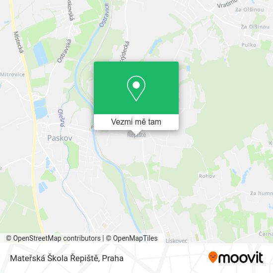 Mateřská Škola Řepiště mapa
