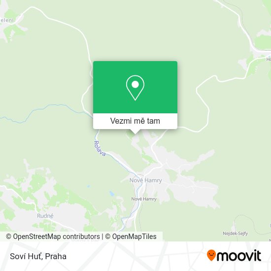 Soví Huť mapa