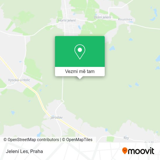 Jelení Les mapa