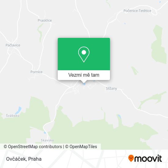 Ovčáček mapa