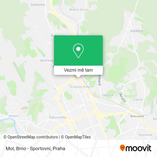 Mol, Brno - Sportovní mapa