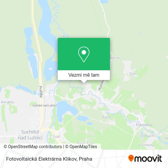 Fotovoltaická Elektrárna Klikov mapa