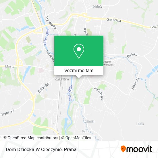 Dom Dziecka W Cieszynie mapa