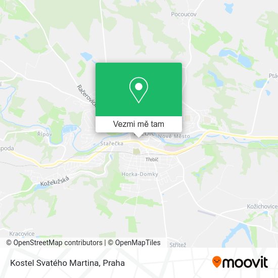 Kostel Svatého Martina mapa