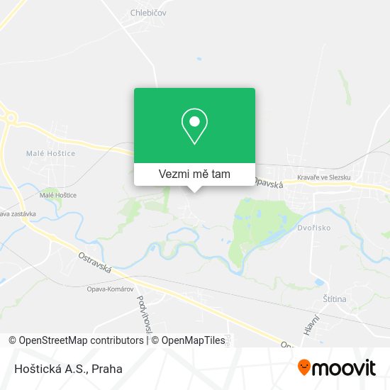 Hoštická A.S. mapa