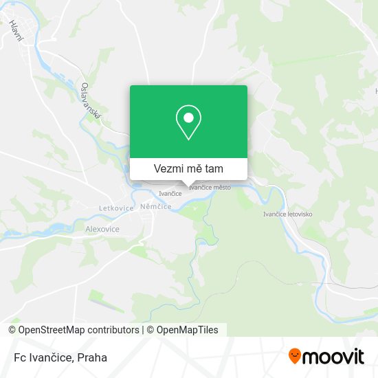Fc Ivančice mapa