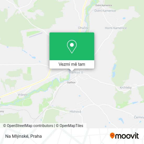 Na Mlýnské mapa