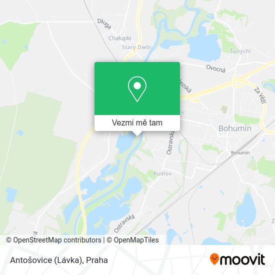 Antošovice (Lávka) mapa