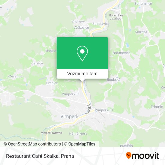 Restaurant Café Skalka mapa