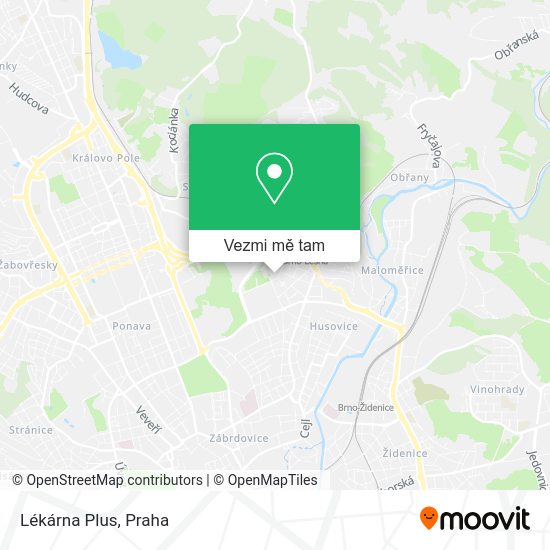 Lékárna Plus mapa