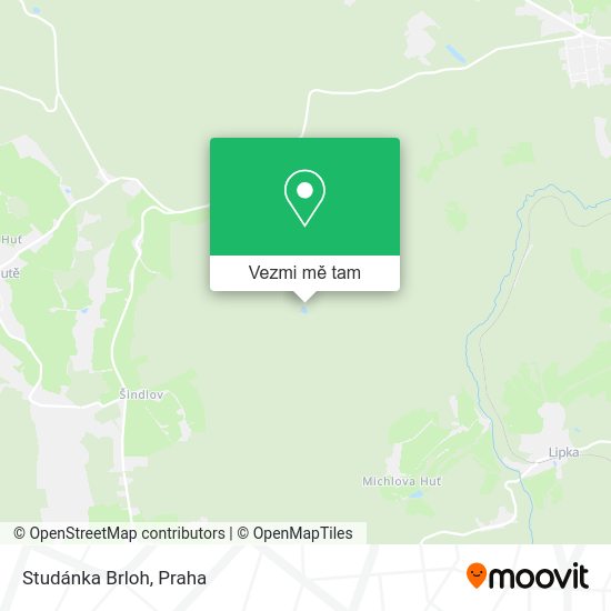 Studánka Brloh mapa