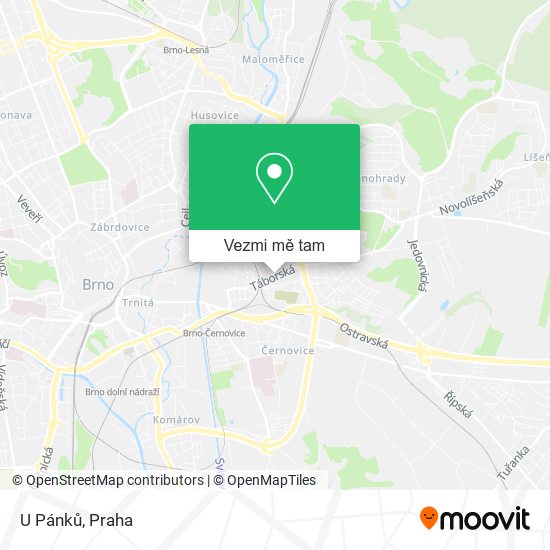 U Pánků mapa