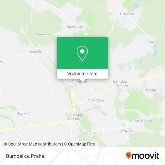 Bumbálka mapa