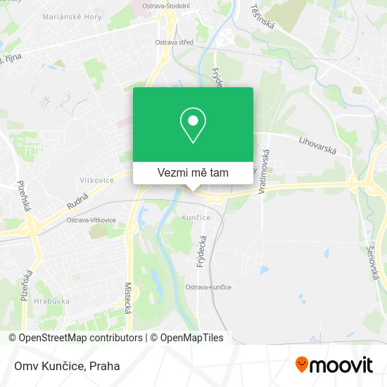 Omv Kunčice mapa