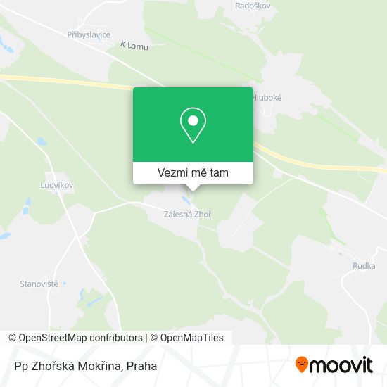 Pp Zhořská Mokřina mapa