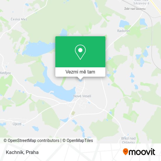 Kachník mapa