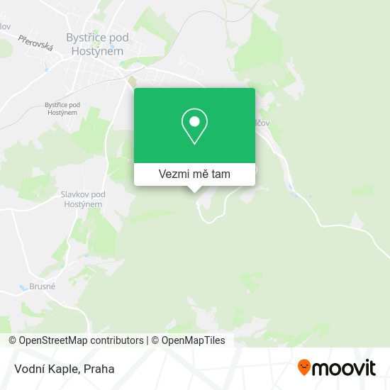 Vodní Kaple mapa
