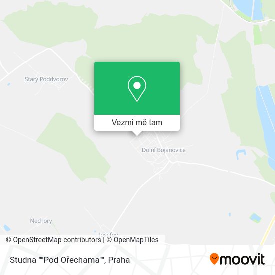 Studna ""Pod Ořechama"" mapa
