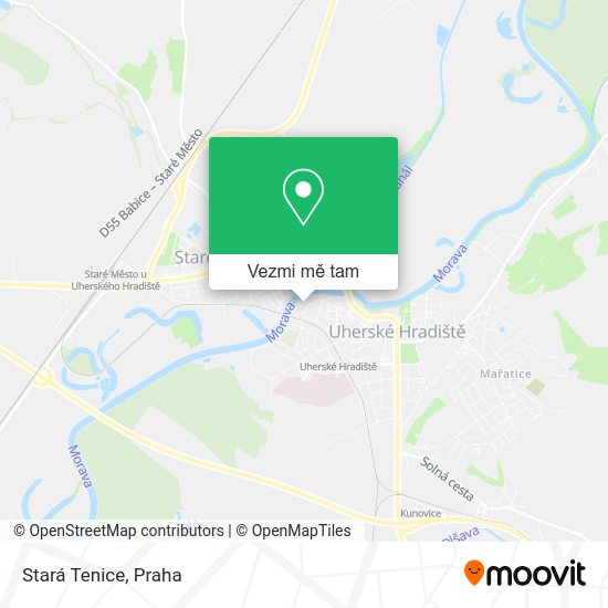 Stará Tenice mapa