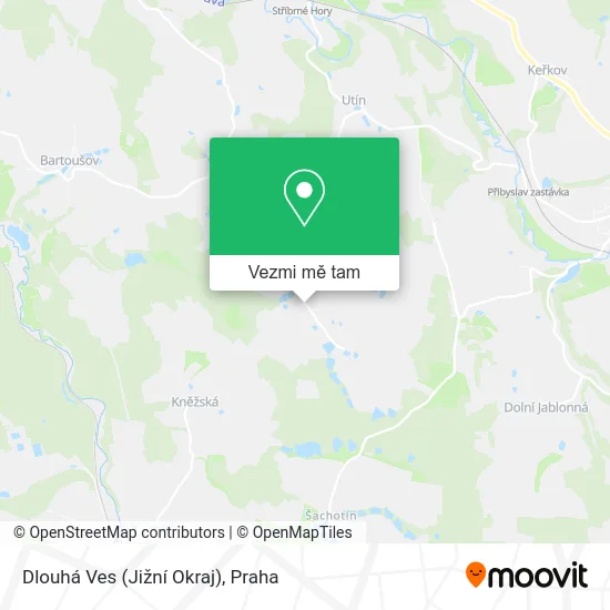 Dlouhá Ves (Jižní Okraj) mapa