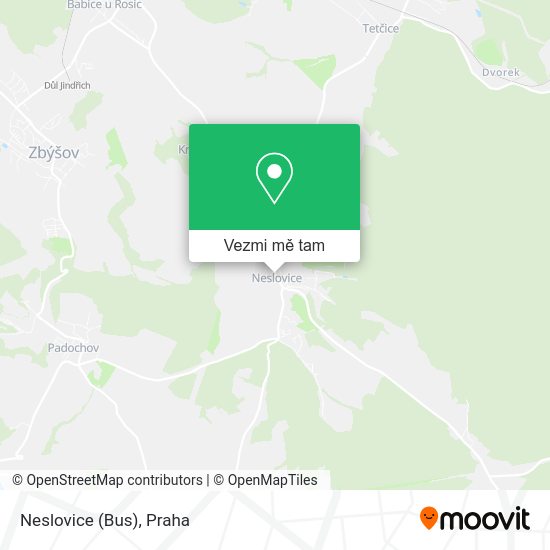 Neslovice (Bus) mapa