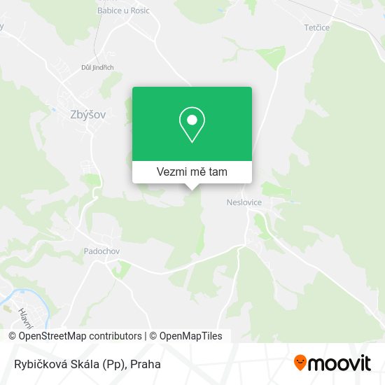 Rybičková Skála (Pp) mapa