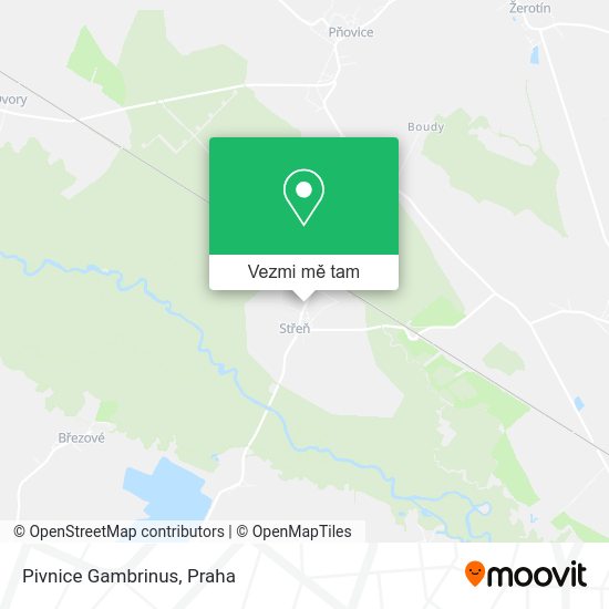 Pivnice Gambrinus mapa