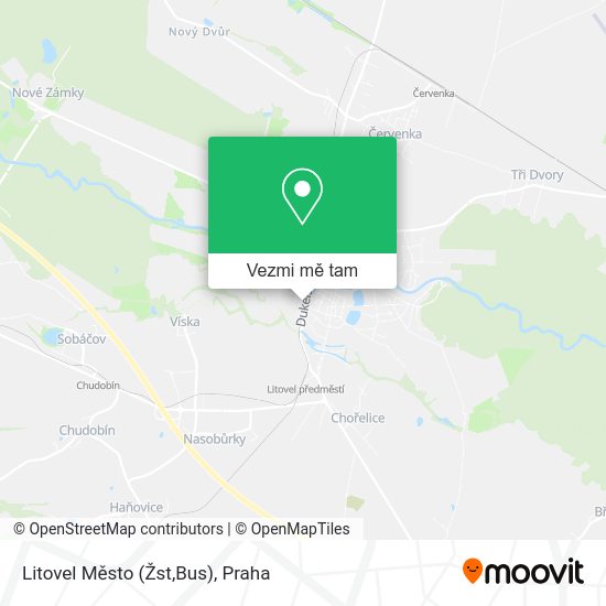Litovel Město (Žst,Bus) mapa