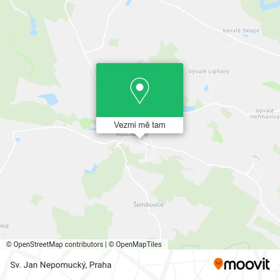 Sv. Jan Nepomucký mapa