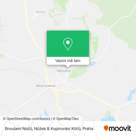 Broušení Nožů, Nůžek & Kopírování Klíčů mapa