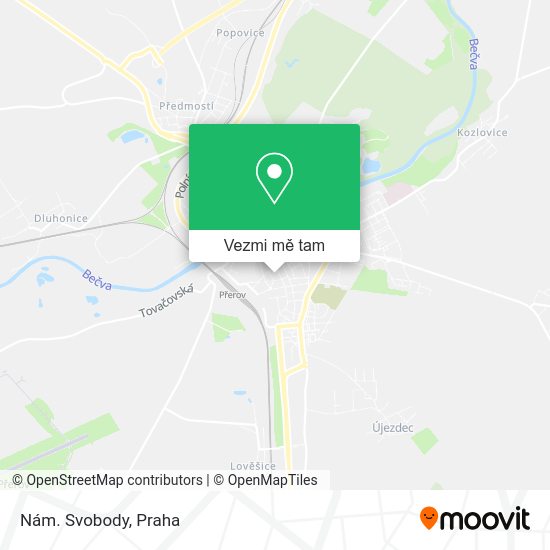 Nám. Svobody mapa