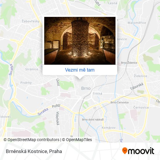 Brněnská Kostnice mapa