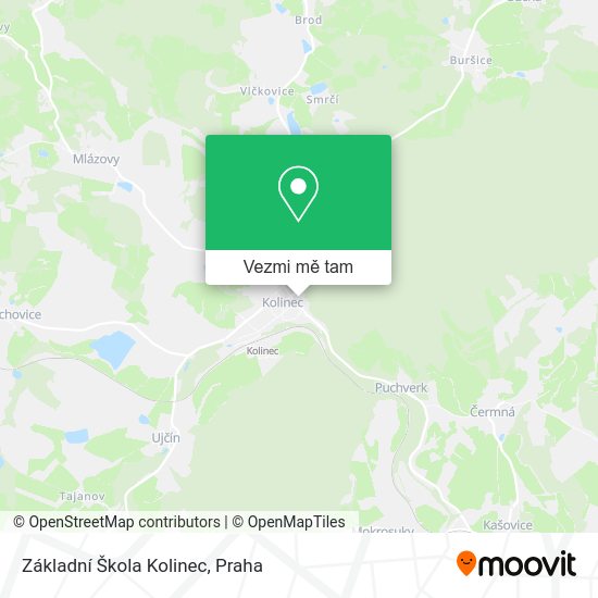 Základní Škola Kolinec mapa