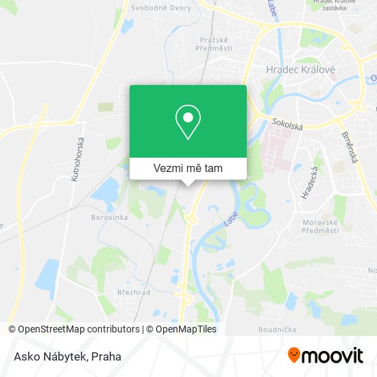 Asko Nábytek mapa