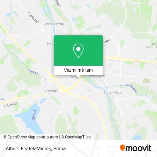 Albert, Frýdek-Místek mapa