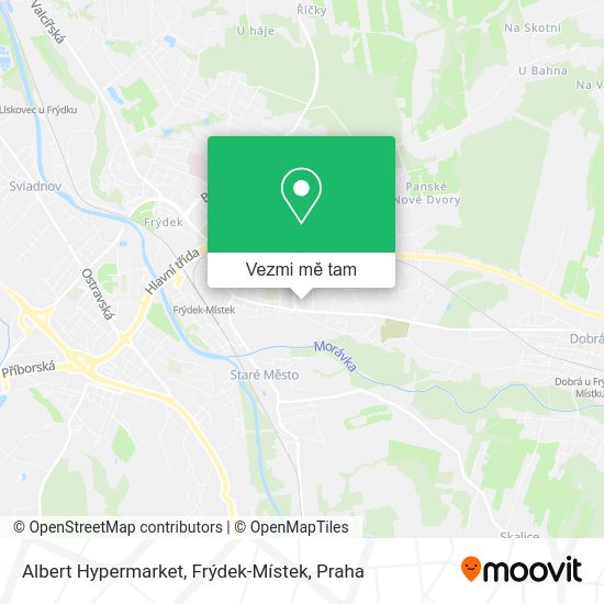 Albert Hypermarket, Frýdek-Místek mapa