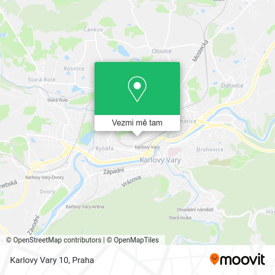 Karlovy Vary 10 mapa