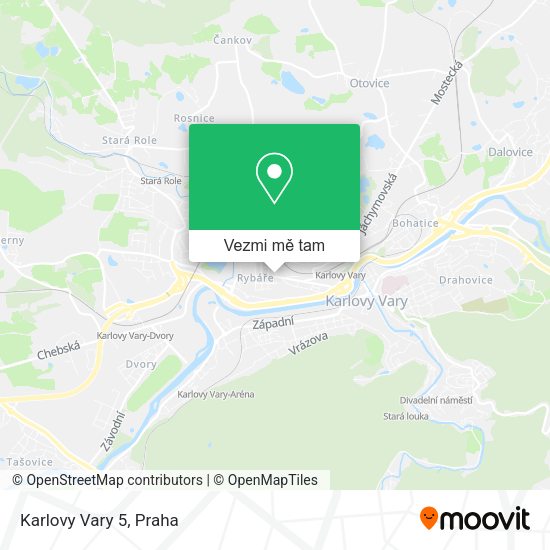 Karlovy Vary 5 mapa